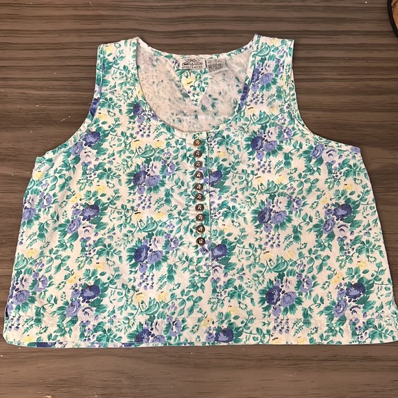 1990’S FLORAL CROP TOP MEDIUM - Picture 8 of 13